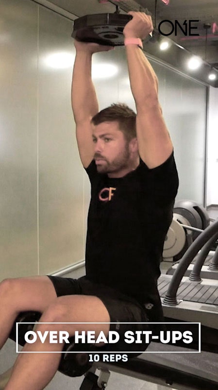 Overhead sit-ups - Mid