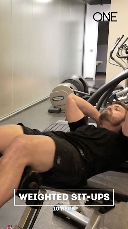 Weighted sit-ups - 1