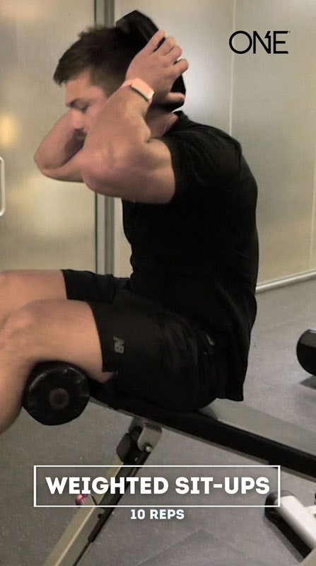 Weighted sit-ups - 2