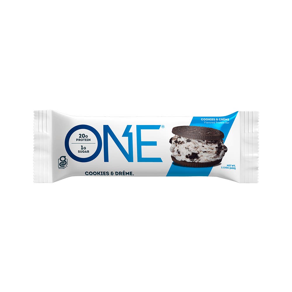 ONE BARS Cookies & Créme Flavored Protein Bar, 2.12 oz - Front of Package