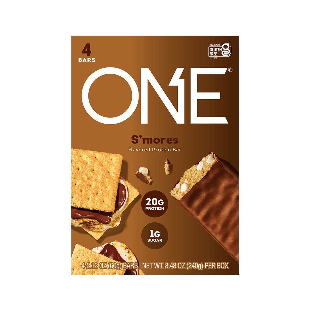 ONE BARS Peanut Butter Pie Flavored Protein Bars, 2.12 oz, 4 count box