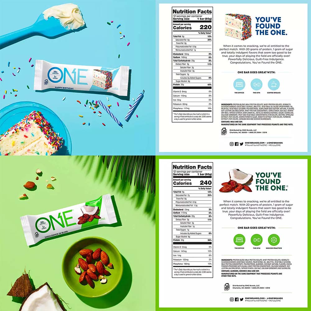 ONE BARS Best Sellers Variety Pack Flavored Protein Bars, 2.12 oz, 12