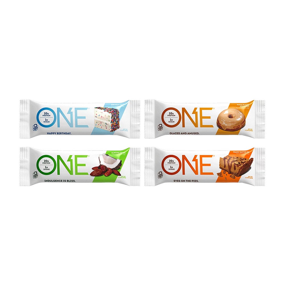 ONE BARS Best Sellers Variety Pack Flavored Protein Bars, 2.12 oz, 12 count box - Out of Package