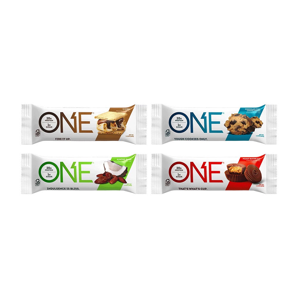ONE BARS Chocolate Lovers Variety Pack Flavored Protein Bars, 2.12 oz, 12 count box - Out of Package